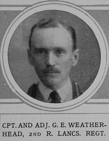 Weatherhead G E Captain 2nd Kings Own Royal Lancaster Regiment The Illustrated London News 29th May 1915