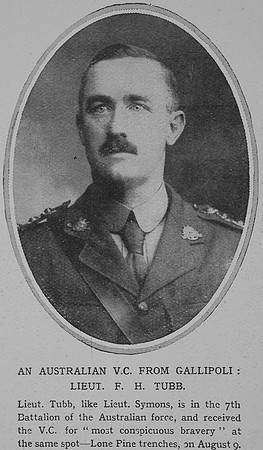 Tubb F H Lt VC Australian Infantry Illustrated War News Vol 6