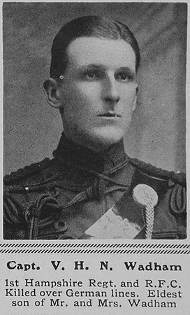 Wadham V H N Captain RFC The Sphere 25th Mar 1916
