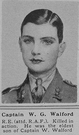 Walford W G Captain RFC The Sphere 25th Jan 1919