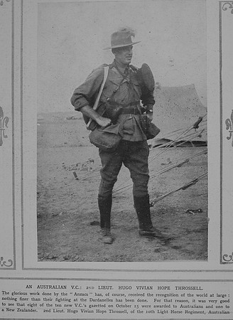 Throssell H V H 2nd Lt VC Australian Infantry Illustrated War News Vol 6