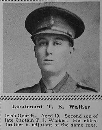 Walker T K Lt 1st Irish Guards The Sphere 29th July 1916