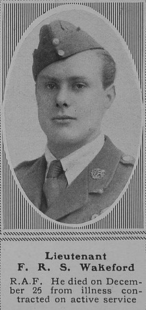 Wakeford F R S Lt RFC The Sphere 8th Feb 1919