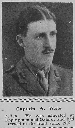Wale A Captain RFA The Sphere 20th July 1918