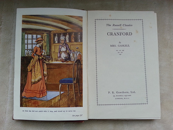 Hardback Book Cranford By Mrs Gaskell The Russell Classics