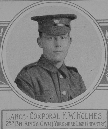 Holmes F W LCpl VC 2nd Kings Own Yorkshire Light Infantry