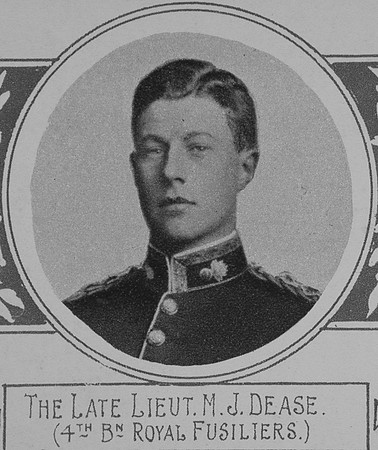Dease M J Lt VC 4th Royal Fusiliers