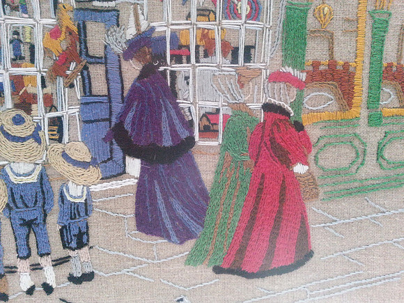 Vintage Toy Shop Tapestry Detail