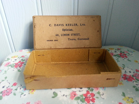 Vintage Opticians Box C Davis Keeler Ltd 68 Lemon Street Truro Cornwall