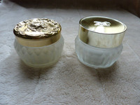 Two Vintage Estee Lauder Powder Jars