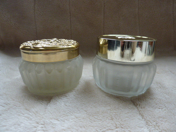 Two Vintage Estee Lauder Powder Jars