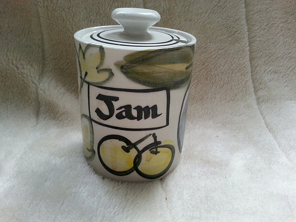 Retro Vintage Hand Made In England Jam Pot