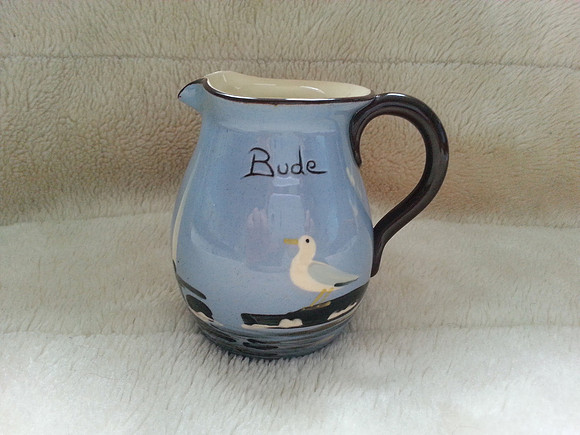 Vintage Torquay Babbacombe Pottery Bude Seagull Jug