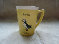 Vintage Devonmoor Pottery Mug Lundy Puffin