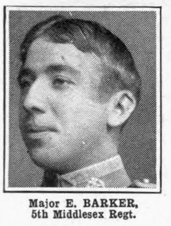 Barker E Major 5th Middlesex Regiment