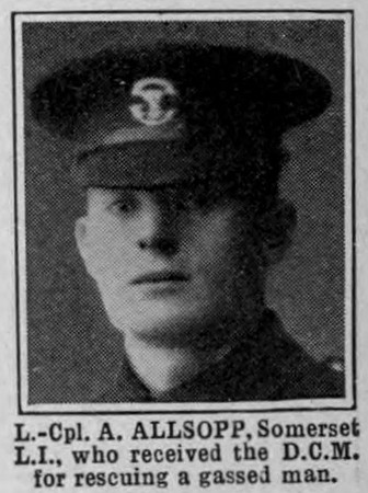 Allsopp A L/Cpl DCM Somerset Light Infantry
