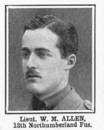 Allen W M Lt 13th Northumberland Fusiliers