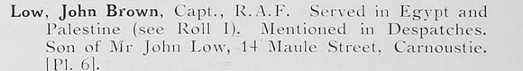 Low J B Captain Royal Air Force Photo Available Plate 6