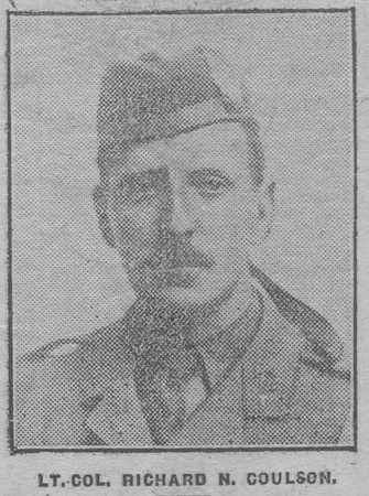Coulson R N Lt Col 8th Cameronians