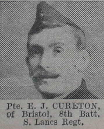Cureton E J Pte 8th South Lancs Regt The Vivid 27th Mar 1915