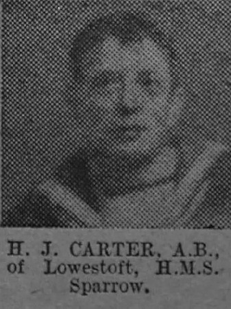 Carter H J AB HMS Sparrow Royal Navy The Vivid 27th Mar 1915