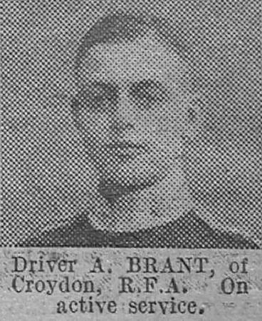 Brant A Dvr Royal Field Artillery The Vivid 27th Mar 1915