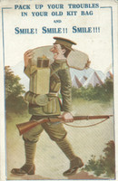 Comic Postcard Pack Up Your Troubles In Your Old Kit Bag