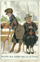 Comic Postcard To Stop Bus