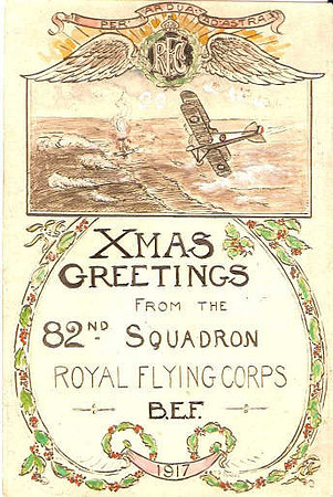 82nd Squadron Christmas Card 1917