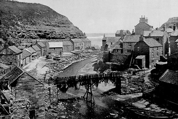 Looking Towards The Sea At Staithes 1890s