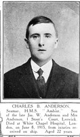Anderson C B Seaman HMS Ambint Royal Navy Shetlands Roll Of Honour