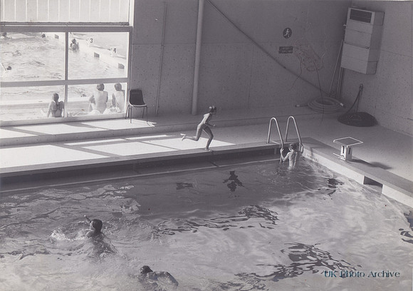 Inside An Indoor Swimming Pool 1970s