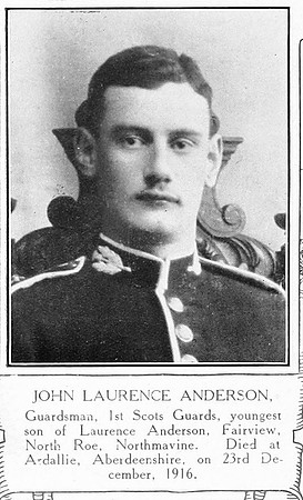 Anderson J L Guardsman 1st Scots Guards Shetlands Roll Of Honour