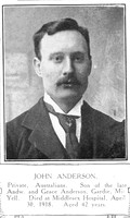 Anderson J Pte Australian Infantry Shetlands Roll Of Honour
