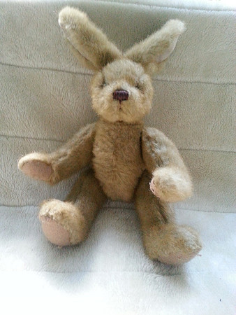 Vintage Jointed Soft Toy Rabbit Johannes Zemlin Hamburg