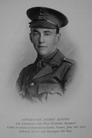 Appleyard H E 2nd Lt 12th West Yorkshire Regiment
