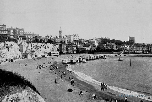 A View From The Cliffs Broadstairs 1890s