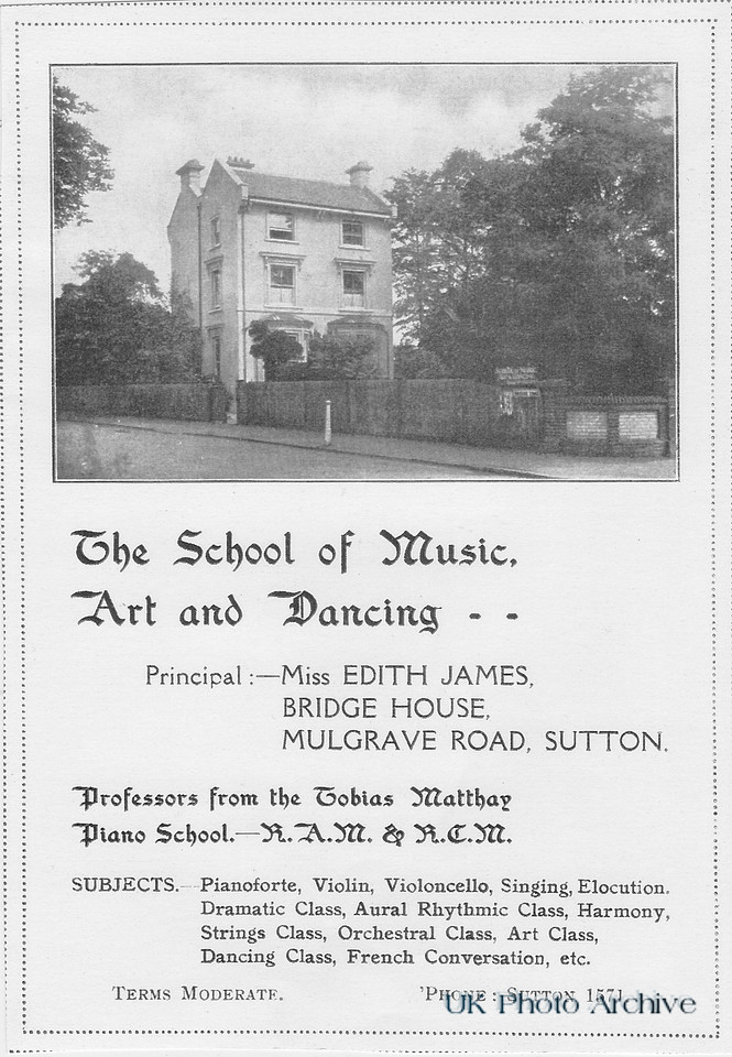 The School Of Music Art And Dancing Advert