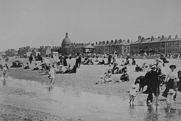 Beach And Parade Rhyl c.1900