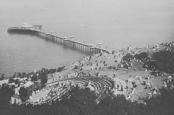 Minstrels Happy Valley And Pier Llandudno 1920s
