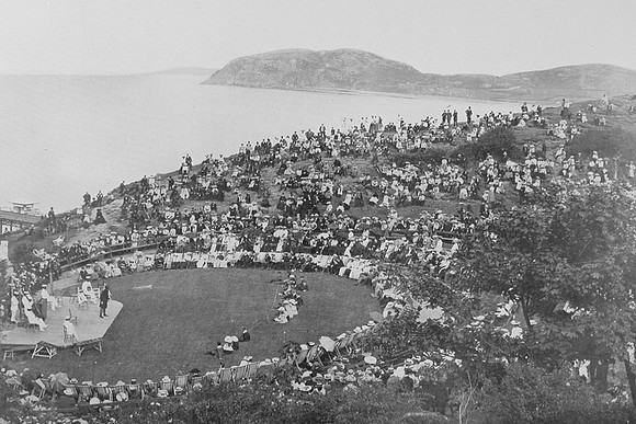 The Minstrels At Happy Valley Llandudno c.1900