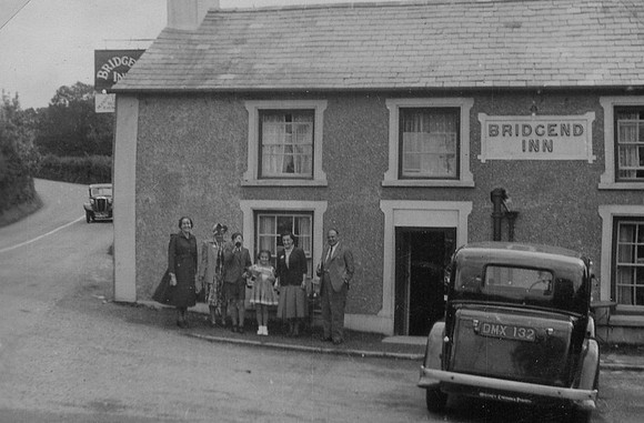 Bridgend Inn Govilon Wales 1950