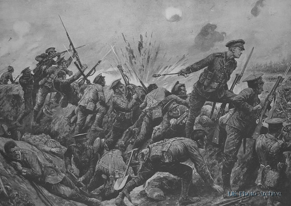 2nd Lt G H Woolley Winning His VC At Hill 60
