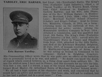 Yardley E B 2nd Lt 5th Kings Own Yorkshire Light Infantry Obit De Ruvignys Roll Of Honour Vol 3