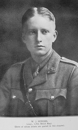 Hodges W J Lt 5th Welsh Regiment