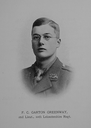 Garton-Greenway F C 2nd Lt 10th Leicestershire Regiment