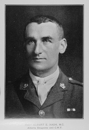 Nash A E Major MC 19th Alberta Dragoons Attd 218th Btn