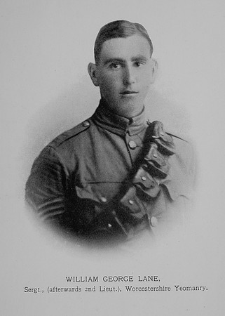 Lane W G 2nd Lt Worcestershire Yeomanry
