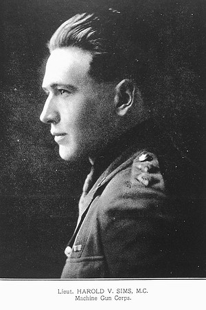 Sims H V Lt MC Machine Gun Corps