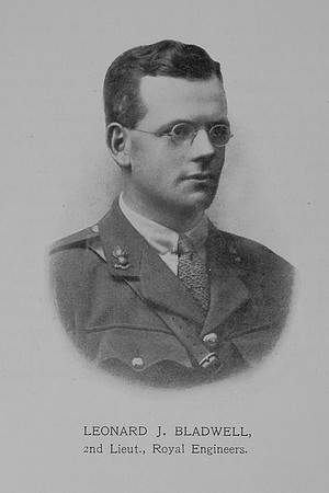 Bladwell L J 2nd Lt Royal Engineers